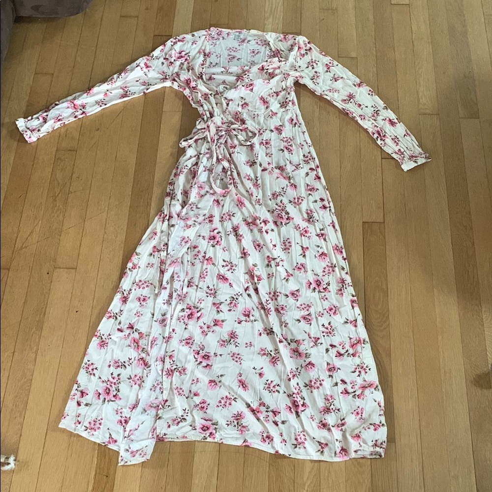 Floral Long Sleeve Maxi Dress